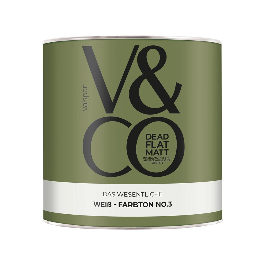 V&CO Premium-Innenfarbe Weiß Dead Flat Matt 2,5 l - Bild 2