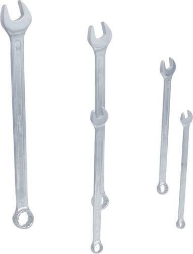 KS Tools CLASSIC Ringmaulschlüssel-Satz aus Chrom-Vanadium, 5-teilig, 8-19mm, Silber - Bild 1