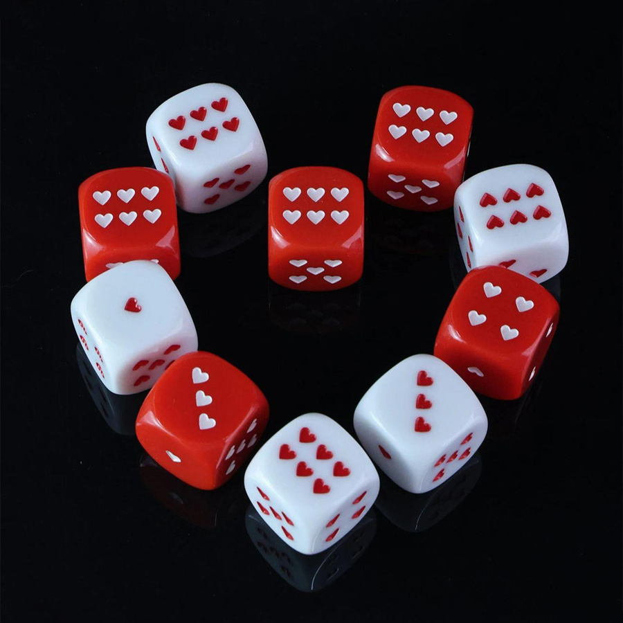 Yiran toy Date Night Würfel Romantisches Spiel Herzförmig 12-teiliges Set - Bild 2