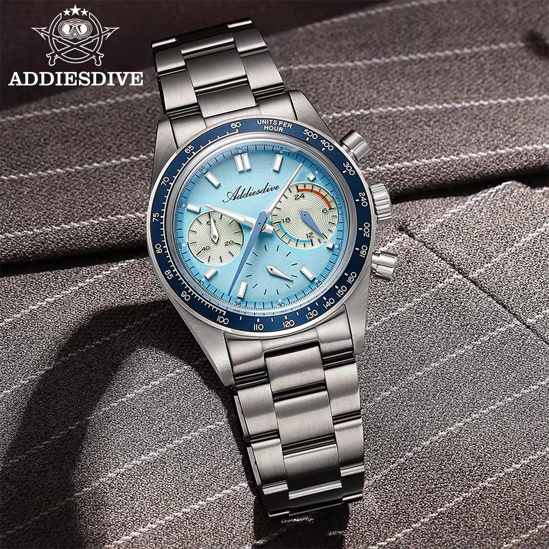 ADDIESDVIE Chronograph, Quarz, Edelstahl, 10 ATM, Herren - Bild 3