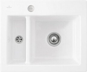 Villeroy & Boch Spüle Subway in Weiß mit Ablaufgarnitur und Exzenter, Breite: 60 cm - Bild 1