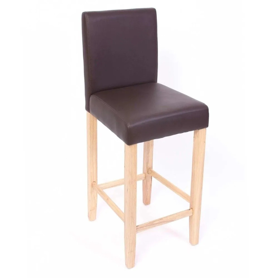 MCW Barhocker Cesena 2er-Set aus Leder in Braun - Bild 2