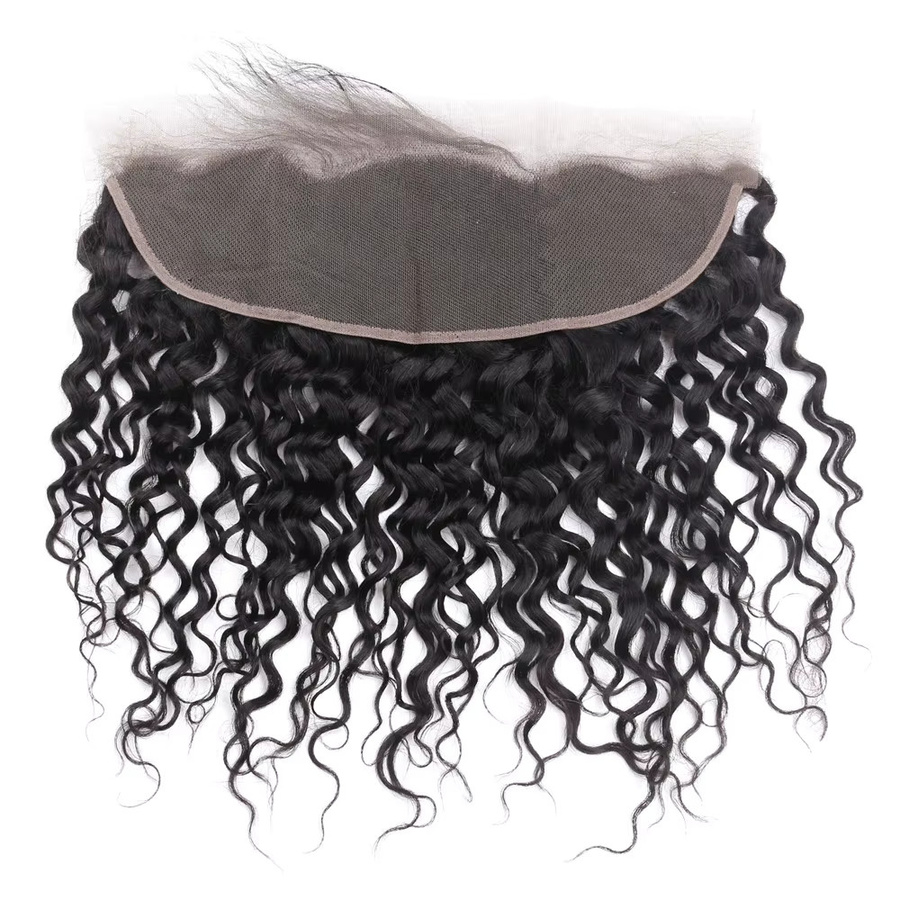 Deep Wave Lace Frontal Echthaar, Brasilianisches Water Wave, Damen - Bild 2
