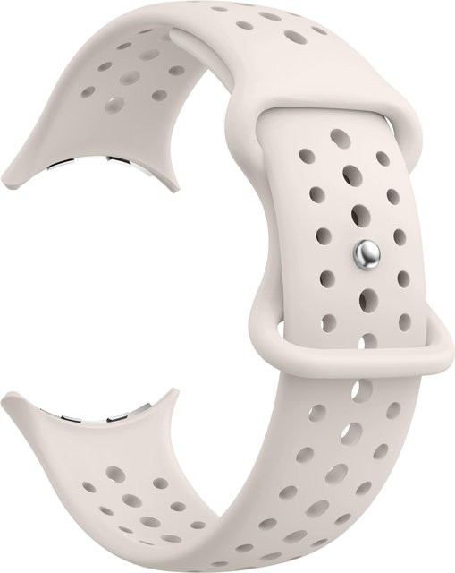 Uhrenarmband Silikon, Weiß, Unisex - Bild 1
