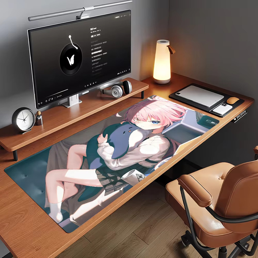 Takanashi Hoshino Blue Archive Mauspad Multicolor rutschfeste Schreibtischunterlage für Laptop und Büro - Bild 2