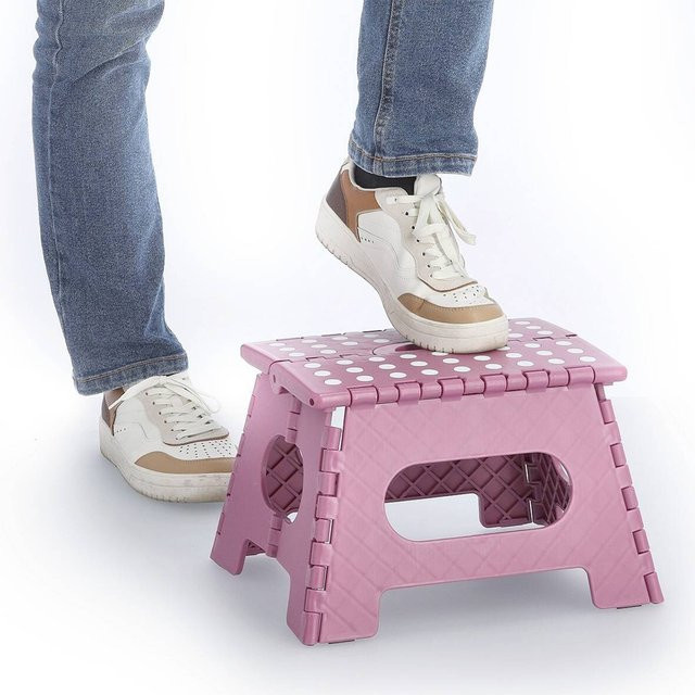 Zeller Klapphocker in Beere, B/H/L: 28 x 22 x 35 cm - Bild 1