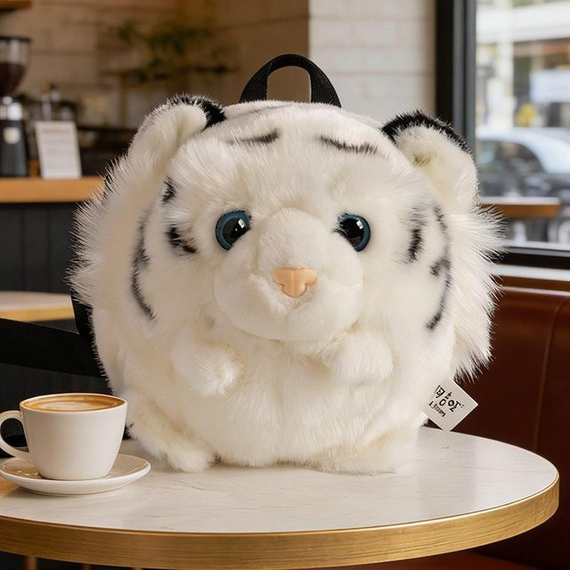 Yiran toy Tiger Plüschtier, Einzelschultertasche Rucksack, 18cm, ab 14 Jahren - Bild 1