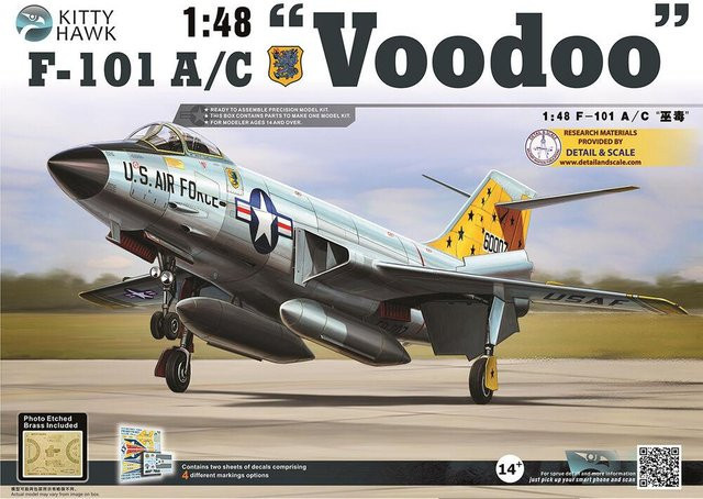 Kitty Hawk F-101 A/C Voodoo, Fahrzeug, 1:48, ab 14 Jahren - Bild 1