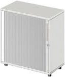 Schäfer Shop Select Querrollladenschrank Start Off, 2 Türen, abschließbar, Farbe: lichtgrau, B/T/H: 80,0 x 42,0 x 78,8 cm - Bild 1