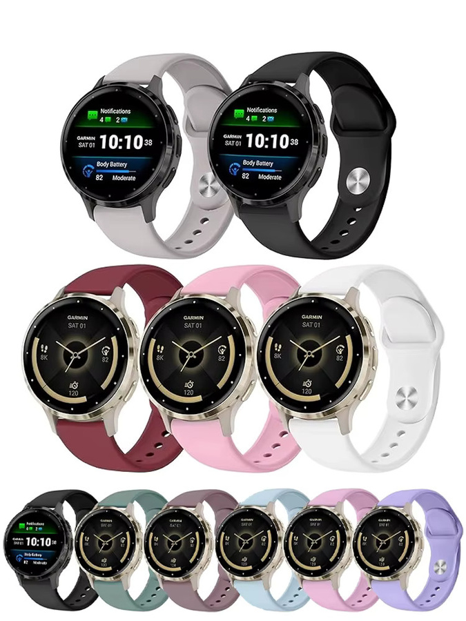 Uhrenarmband Silikon, Unisex, 18mm 20mm 22mm - Bild 4