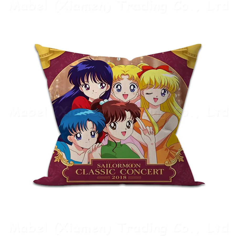 Dekorativer Anime Kissenbezug Sailor Moon mit künstlicher Stickerei, Multicolour, 30 x 30 cm - Bild 5