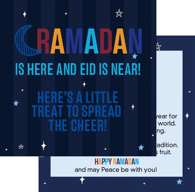 20 Stück Eid Mubarak Grußkarten mit doppelseitigem Muster für Ramadan und Eid Al-Fitr - Bild 1