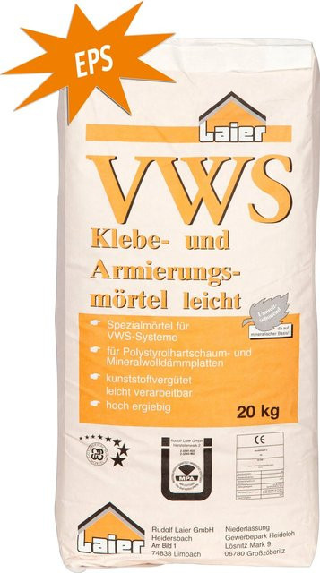 Laier Klebe- und Armierungsmörtel Leicht EPS Weiß 20 kg - Bild 1