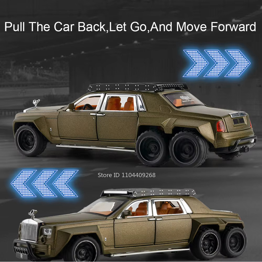 MAKEDA Rolls-Royce Phantom 6x6 Wraith Automodell, Maßstab 1:32, Tonlicht - Bild 3