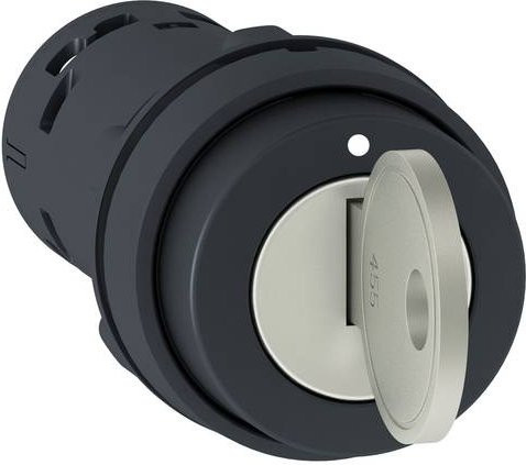 Schneider Electric XB7NG21 Schlüsselschalter Schwarz aus Kunststoff 10er Packung - Bild 1