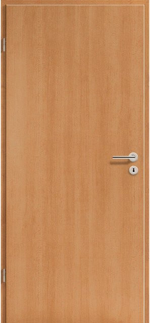 GetaDoor Dekorfolie Zimmertür Holznachbildung Buche Braun B: 98,5 cm, H: 198,5 cm, Anschlag Links - Bild 1