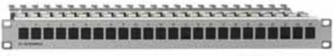 Rutenbeck Patch-Panel 24 Ports 1 HE in Grau/Silber Breite: 483 mm - Bild 1