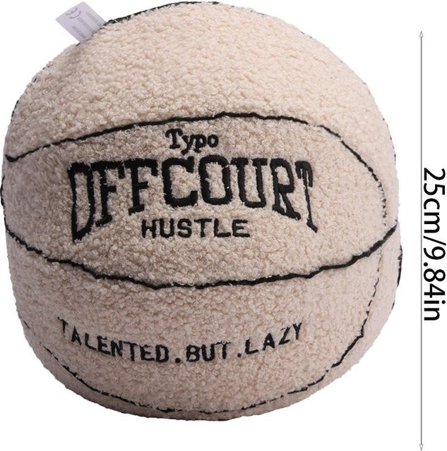 Binchi Fitness Offcourt Basketball Plüschkissen, Plüschtier, 25cm, ab 3 Jahren - Bild 1