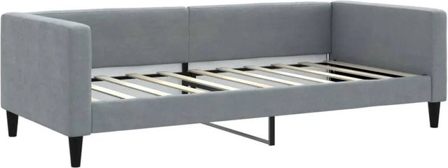 vidaXL Tagesbett Hellgrau mit Armlehnen und Schlaffunktion, B/T/H: 190 x 90 cm - Bild 1