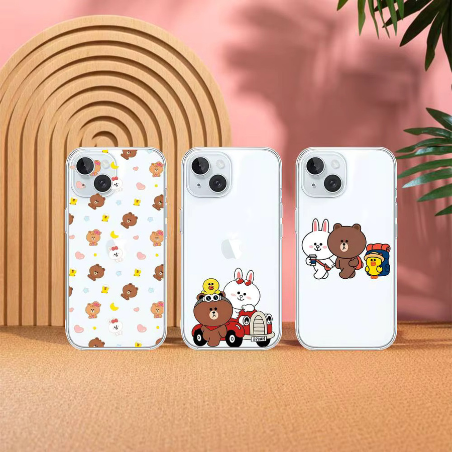 L-Line F-Friends P-Pelis-cula Handyhülle für iPhone 11 12 13 14 15 16 17 Pro Max und weitere Modelle, Transparent - Bild 3