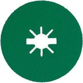 Klingspor FS 966 Fiberscheibe Multibindung Keramik Korn 80 X-LOCK Durchmesser: 125 mm, Breite: 22 mm, Farbe: Grün - Bild 1