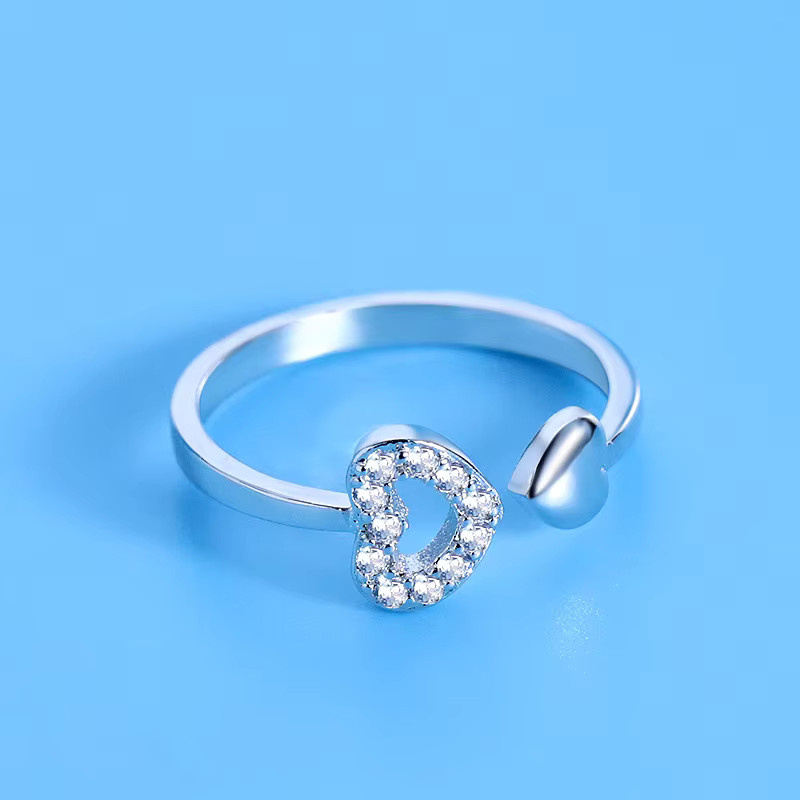 SAY Herzring 925 Silber, Zirkonia, Damen - Bild 2
