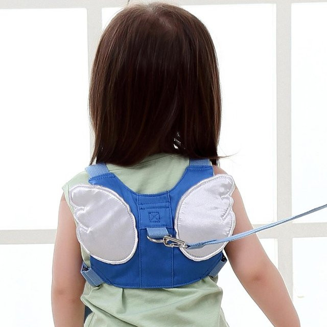 Little Angel Sicherheits-Anti-Verlust-Gehgurt für Kinder mit Handgelenkband in Blau - Bild 1