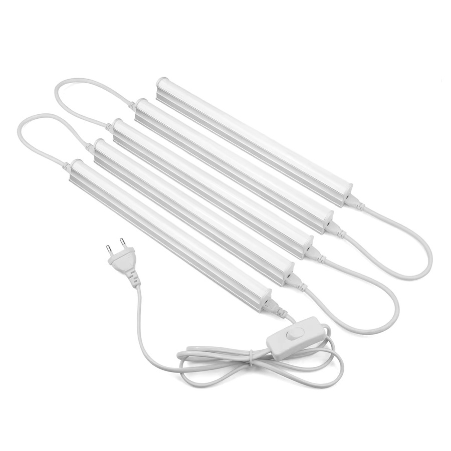 Lcamaw LED T5 Rohrleuchte mit Schalter, weiße lineare Bar Lampe, 6W, Länge: 29 cm - Bild 2