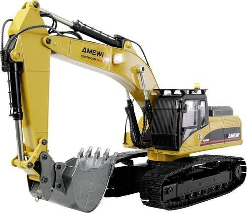 Amewi G705E Bagger, Elektro RC Funktionsmodell, Metall, 1:14, Einsteiger