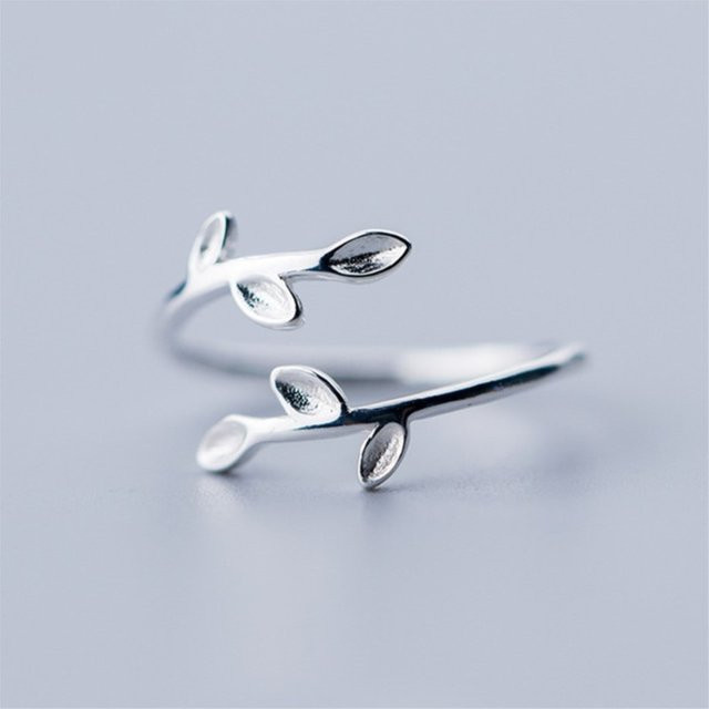 GaGa-Duck Ring, 925 Silber, Blatt, Damen - Bild 1