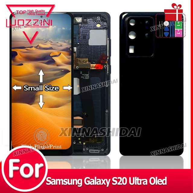 Samsung Galaxy S20 Ultra OLED LCD Display mit Touchscreen Digitizer in Schwarz für G988/G988B Ersatzteil - Bild 1