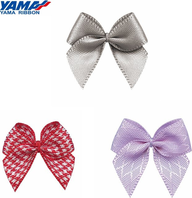 YAMA-Stain Gingham Rhombus Ribbon DIY-Kleiderzubehör in Pink und Multicolour, 200 Stück pro Beutel - Bild 1