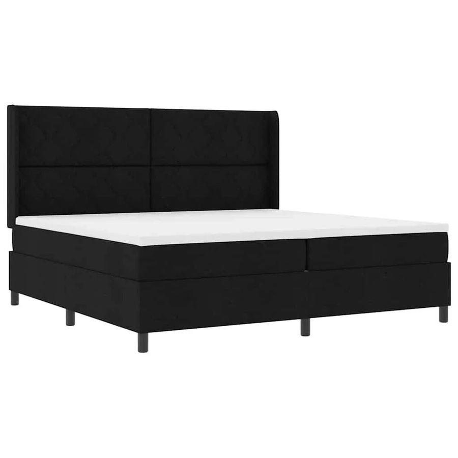 vidaXL LED Boxspringbett mit Matratze Schwarz B/T/H: 200 x 200 x 280 cm - Bild 2
