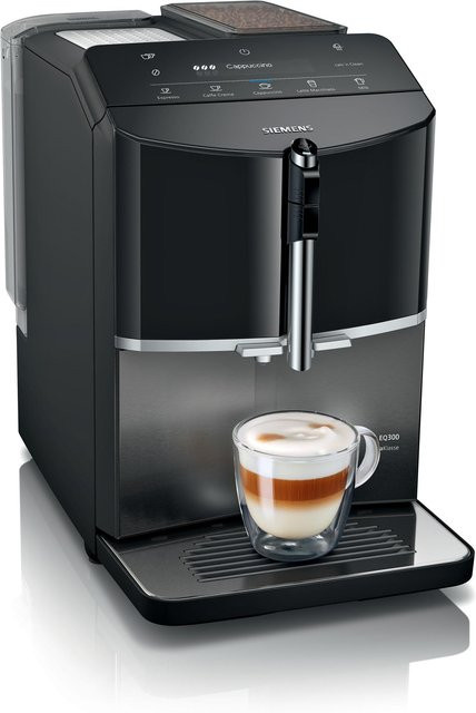 Siemens EQ300 TF305EF9 Kaffeevollautomat in Dark Inox (Silver/Black) - Bild 1