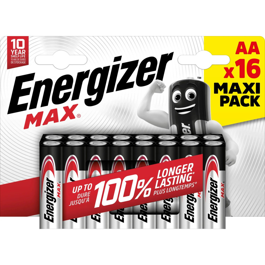 Energizer Alkaline Batterie Max AA Mignon, 16 Stück, Multicolor - Bild 2