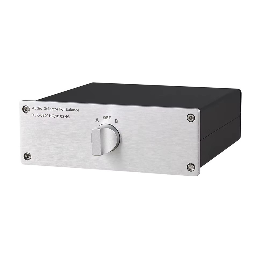 ERISU AUDIO XLR Audio Source Signal Switch Box Manuelle Passive Hi-Fi Lossless Splitter Box 1 in 2 Out / 2 in 1 Out - Bild 2
