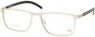 Puma PU 0512O Korrektionsbrille, Vollrand, Rechteckig, Metall, Silber, Herren - Bild 1