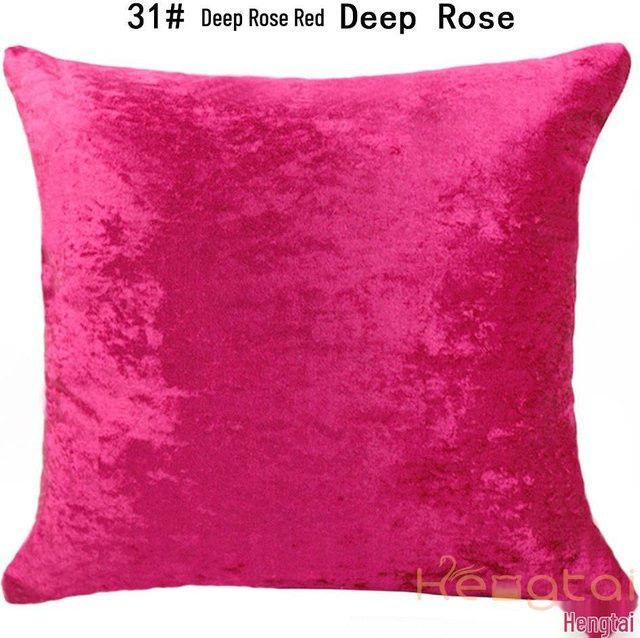 HomeHarmony Samtplüsch Kissenhülle Pink, B/H: 45 x 30 cm - Bild 1