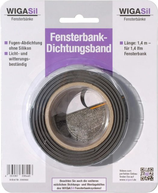 Wigasil Fensterbank-Dichtungsband wasserdicht, Länge: 1,4 m - Bild 1