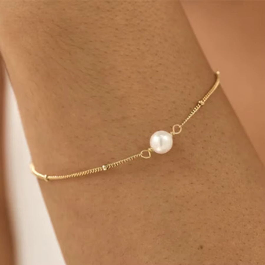 Erpels Perlenarmband, Edelstahl, vergoldet, Damen - Bild 2