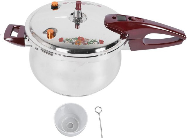 CosyHome Multifunktionaler Schnellkochtopf aus Edelstahl und Aluminium in Silber, 7l - Bild 1