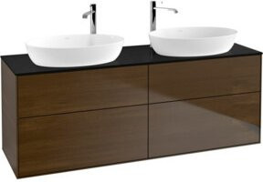 V&B Waschtischunterschrank Finion in Walnut Veneer, Braun, B/T/H: 160 x 50,1 x 60 cm - Bild 1