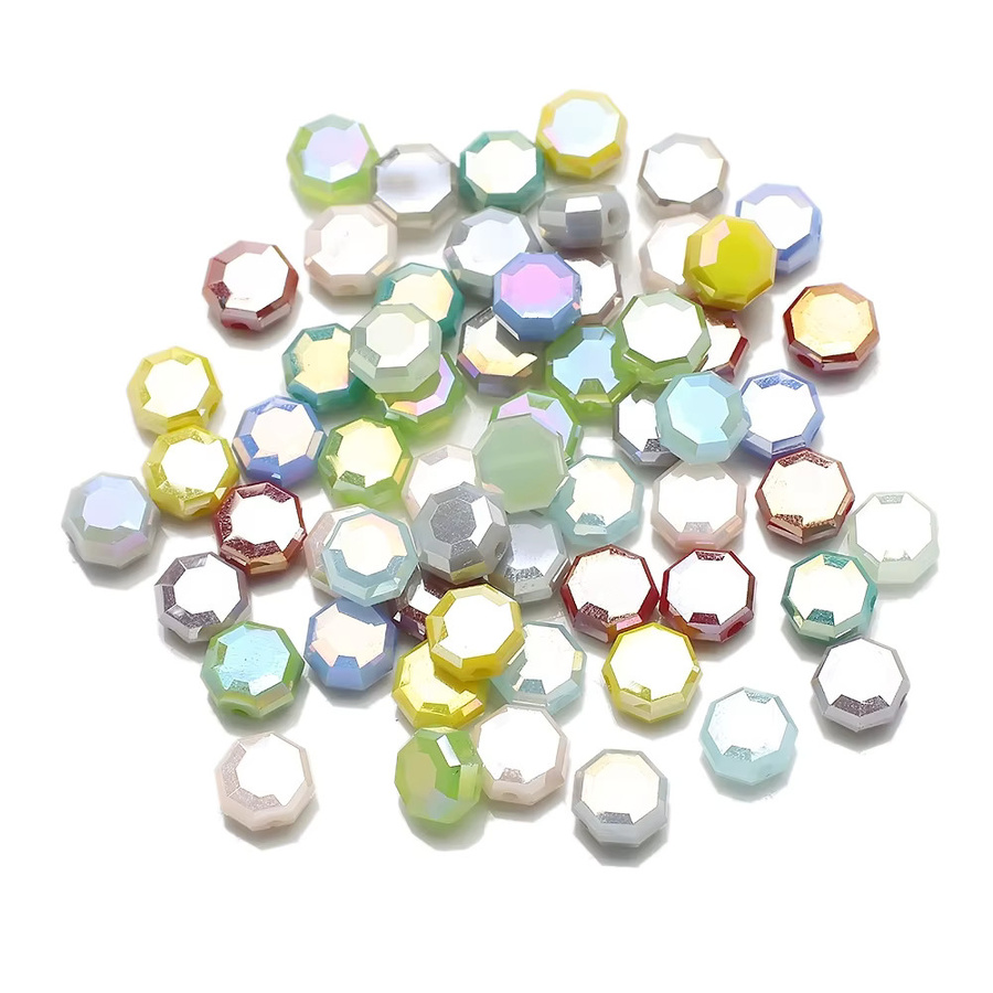 YUANZHIRUN Glasperlen, AB Farbe, 8 mm, rund, facettiert - Bild 2