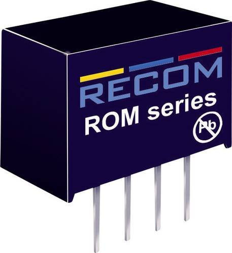RECOM ROM-1212S DC/DC-Wandler Print 12 V/DC 12 V/DC 83mA 1W Schwarz - Bild 1