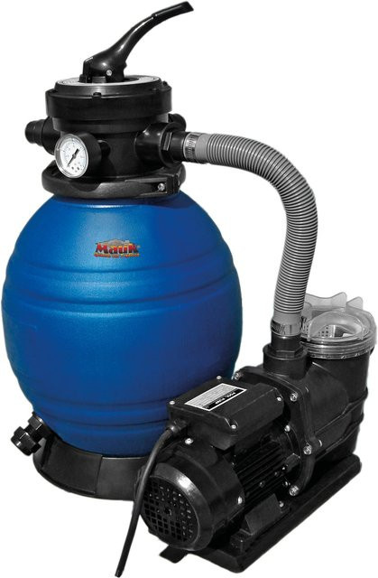 Mauk Sandfilteranlage inklusive Pumpe in Blau mit 7500 l/h Leistung - Bild 1
