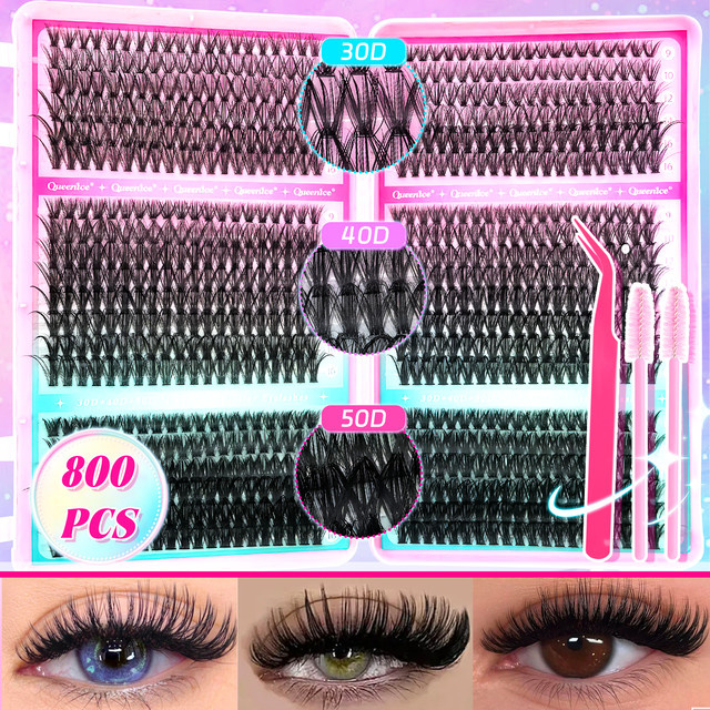 QUEENICE Cluster-Wimpern, 800 Stück - Bild 1
