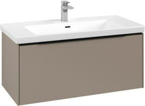V&B Waschtischunterschrank Subway 3.0 in Taupe, B/T/H: 97,3 x 42,9 x 47,8 cm - Bild 1