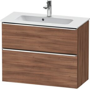Duravit Waschtischunterschrank D-Neo Compact, Wandhängend, Braun Matt, B/T/H: 81 x 37,2 x 62,5 cm - Bild 1