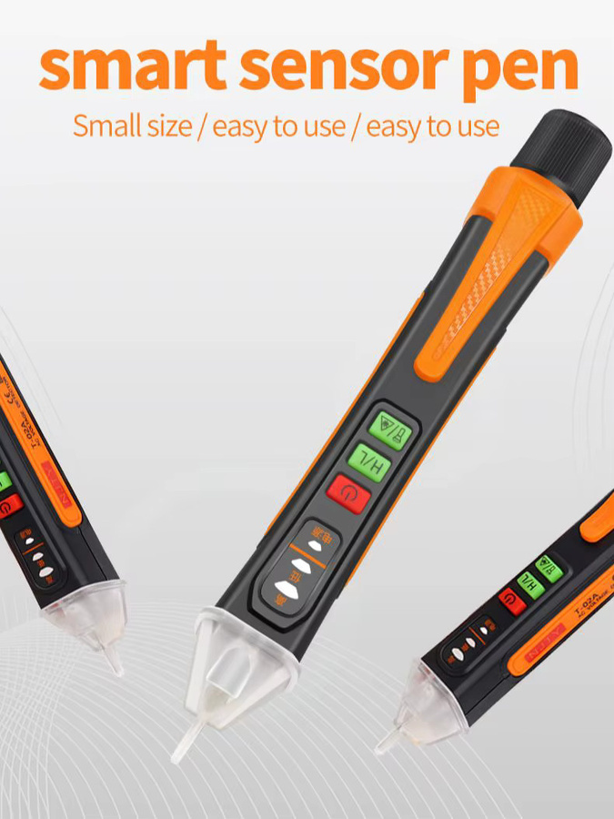NJTY T02A Spannungsdetektor elektrischer Stift als berührungsloser AC-Spannungsprüfer mit Sprachübertragung für 12–1000 V - Bild 5