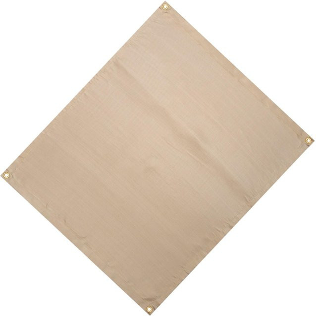 Feuerstellenmatte von Fishine aus Fiberglas, hochtemperaturbeständige und faltbare Ofen- und Grillmatte, Breite: 80 cm, Tiefe: 60 cm - Bild 1